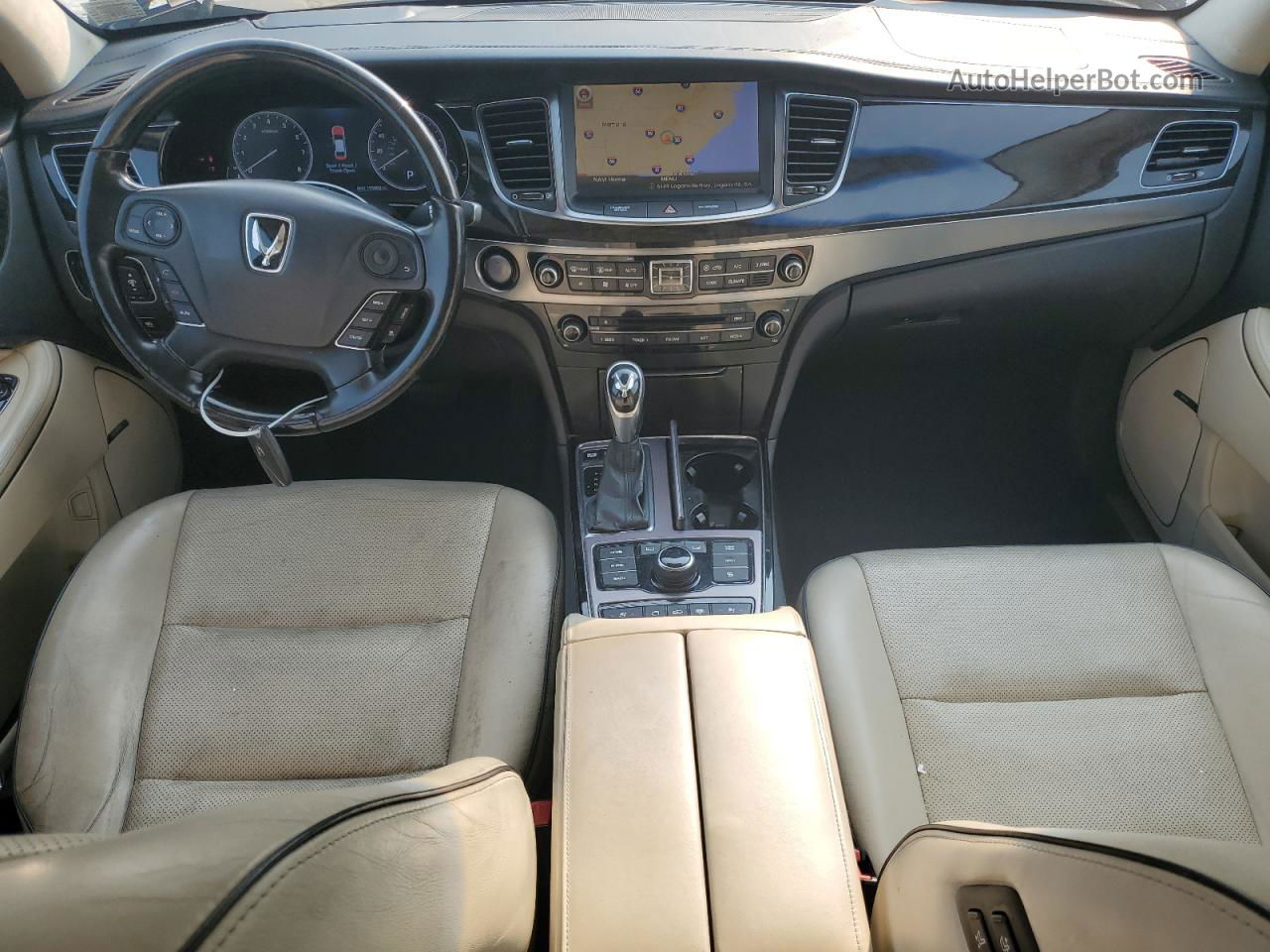 2014 Hyundai Equus Signature Черный vin: KMHGH4JH9EU089193