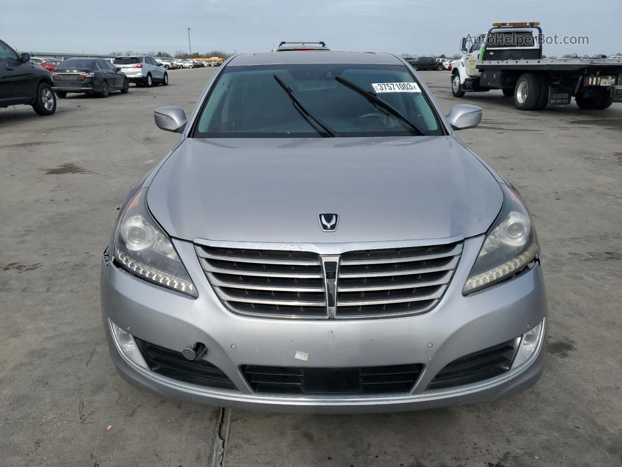 2014 Hyundai Equus Signature Gray vin: KMHGH4JHXEU076498