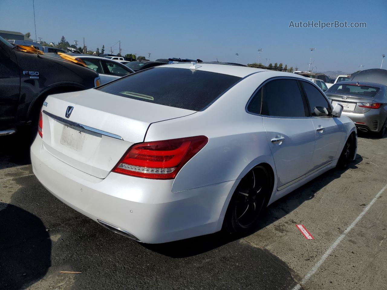 2014 Hyundai Equus Signature White vin: KMHGH4JHXEU082589