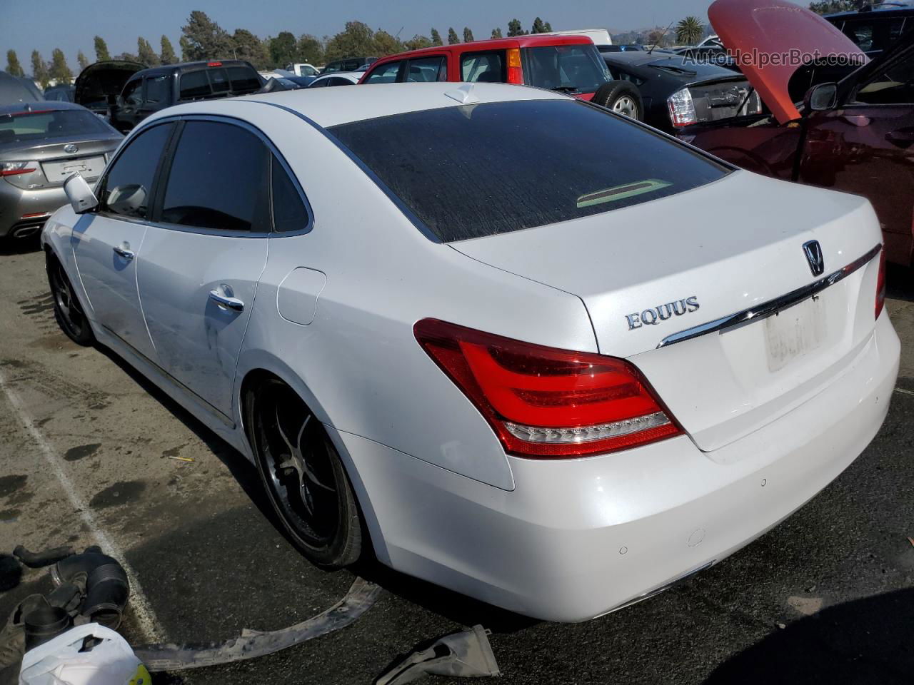 2014 Hyundai Equus Signature White vin: KMHGH4JHXEU082589