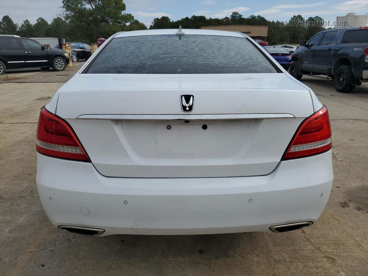 2014 Hyundai Equus Signature White vin: KMHGH4JHXEU090546