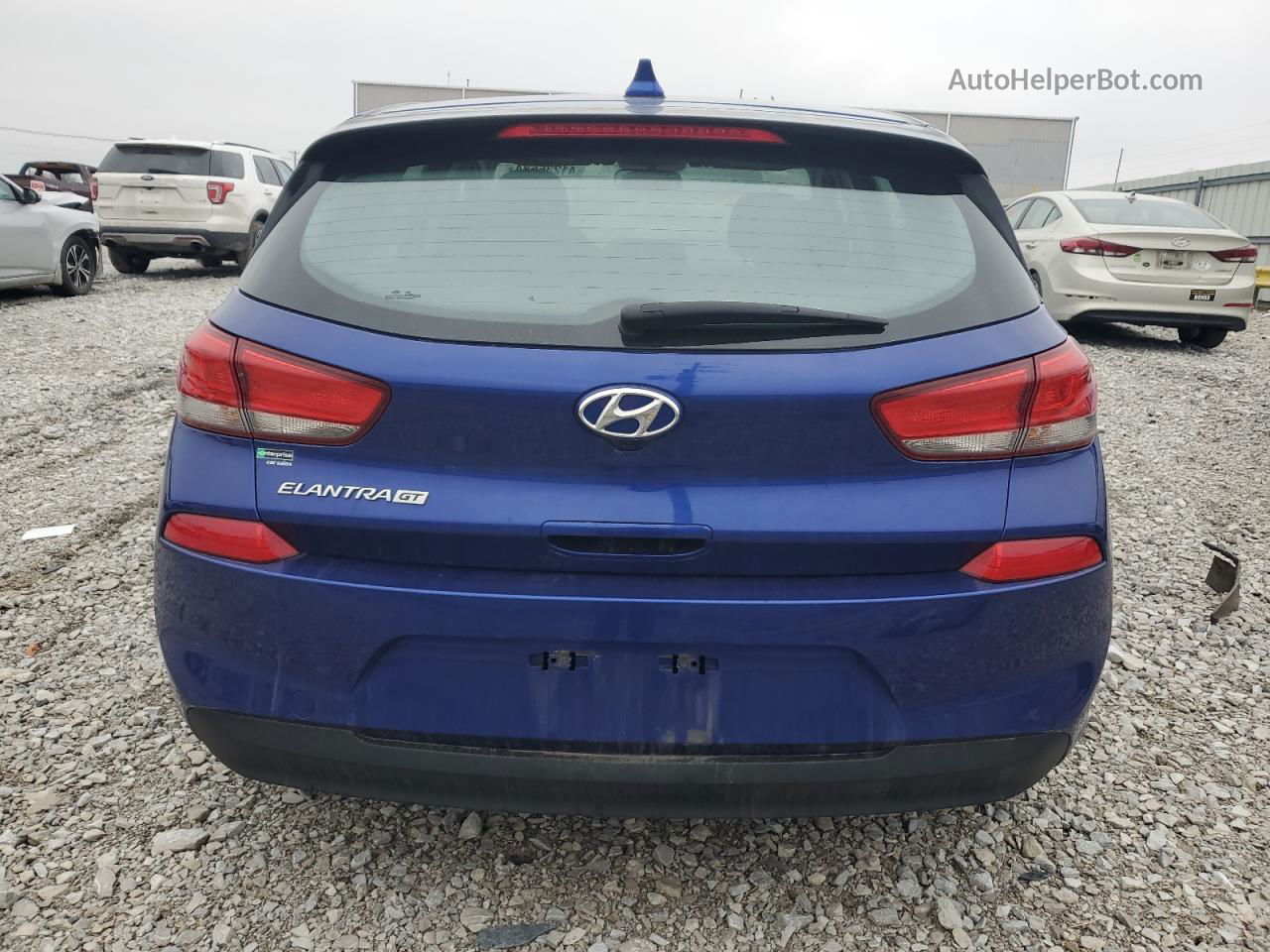 2019 Hyundai Elantra Gt  Синий vin: KMHH35LE0KU088134