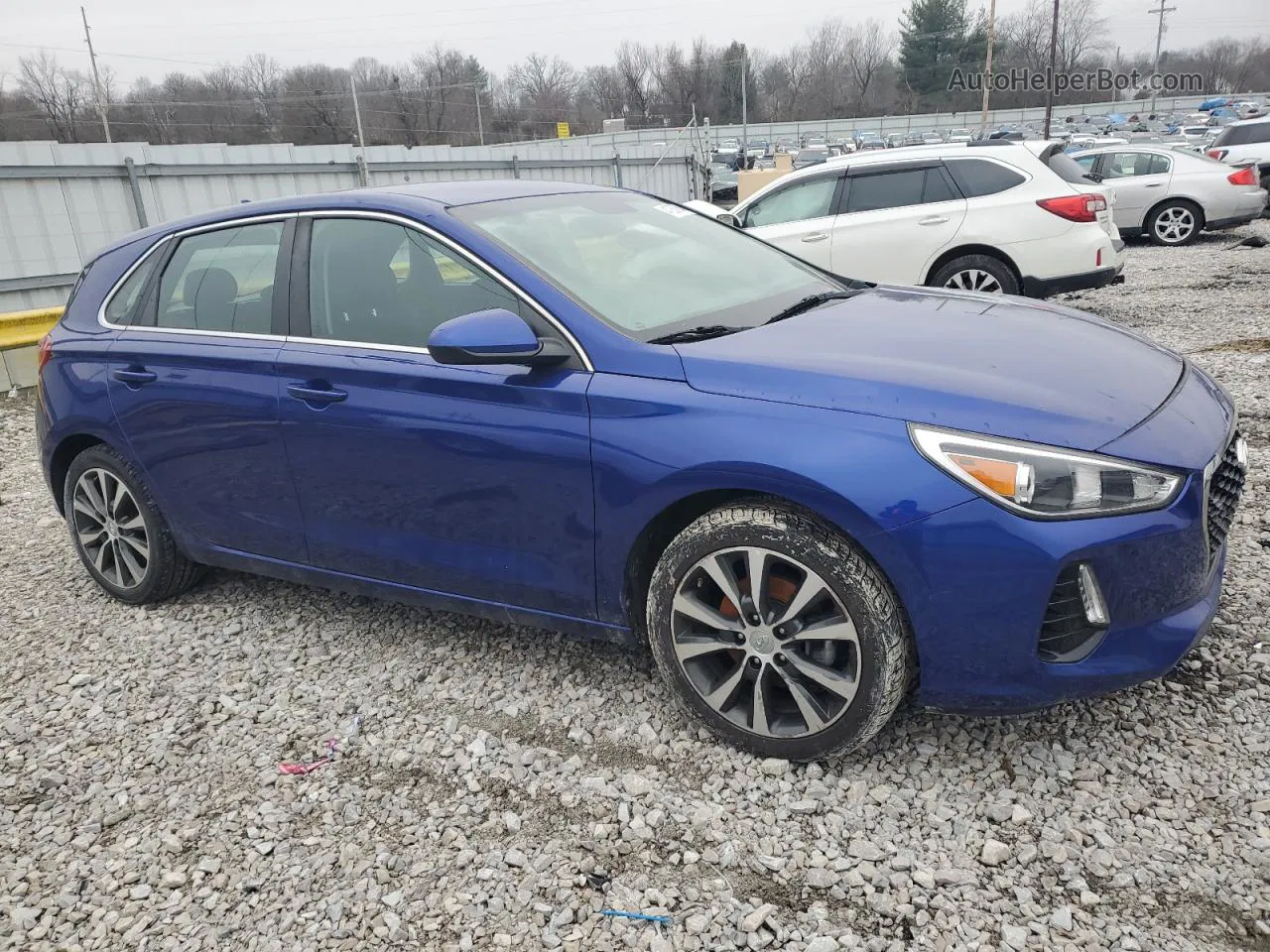 2019 Hyundai Elantra Gt  Blue vin: KMHH35LE0KU088134