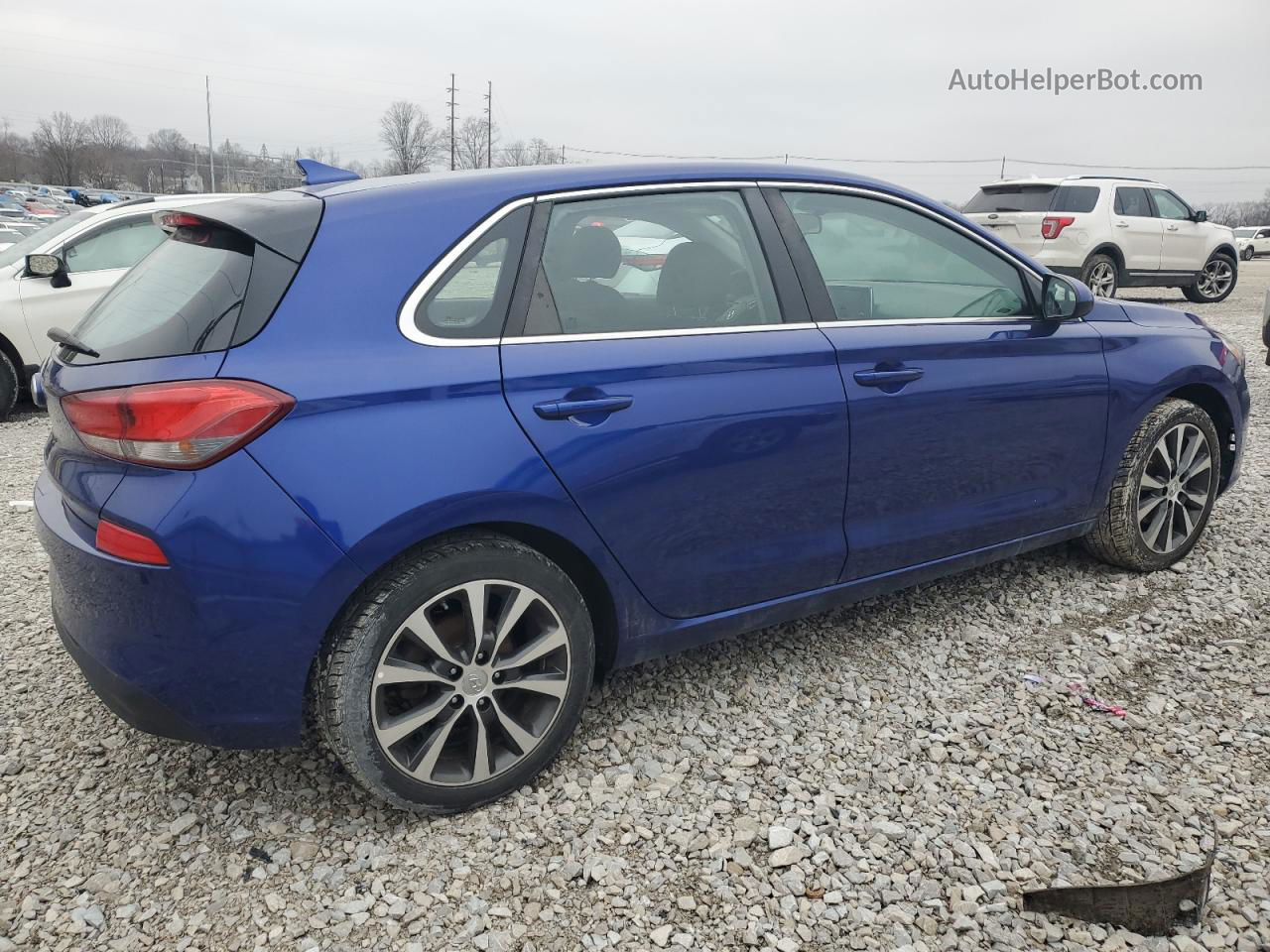 2019 Hyundai Elantra Gt  Синий vin: KMHH35LE0KU088134