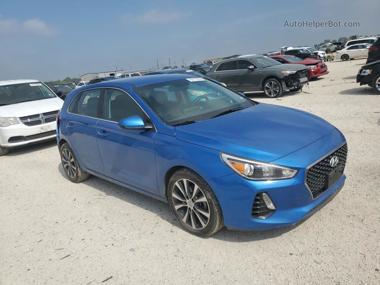 2018 Hyundai Elantra Gt  Blue vin: KMHH35LE1JU016891