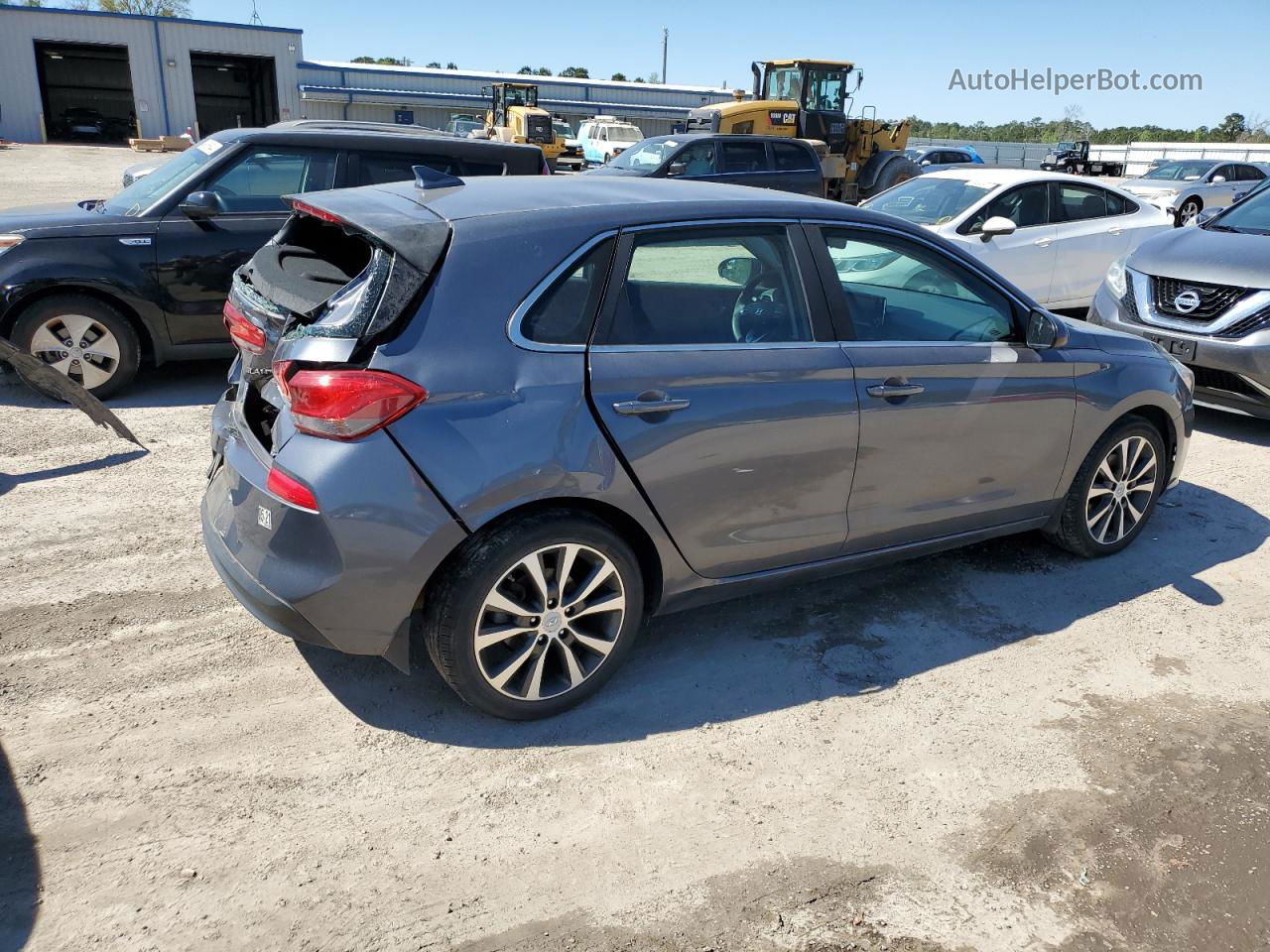 2019 Hyundai Elantra Gt  Gray vin: KMHH35LE1KU105443