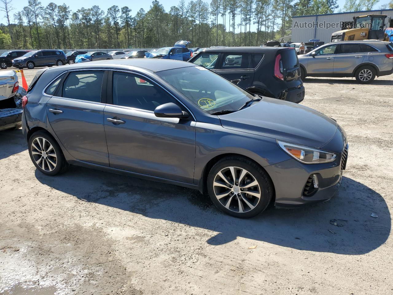 2019 Hyundai Elantra Gt  Gray vin: KMHH35LE1KU105443