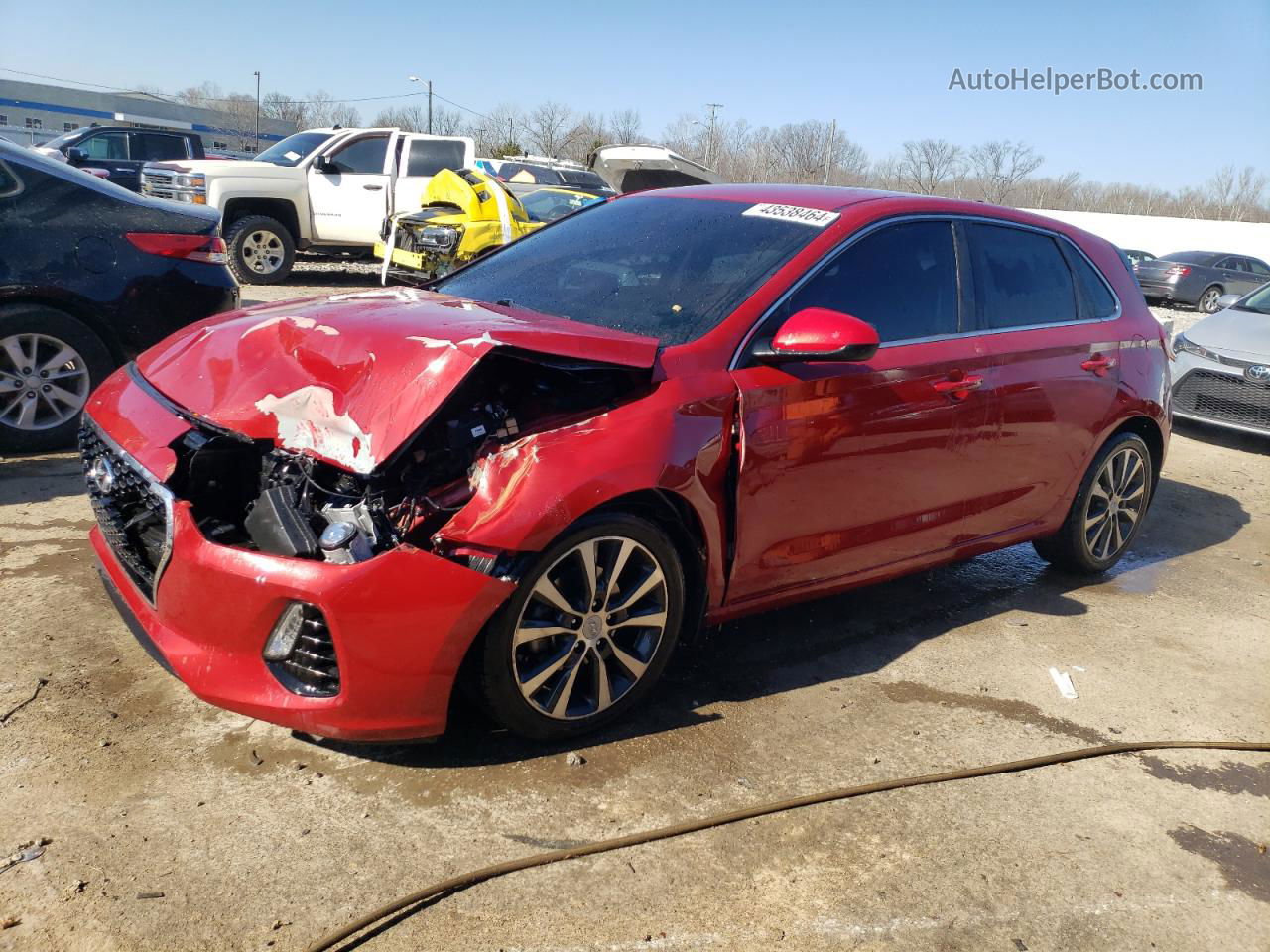 2018 Hyundai Elantra Gt  Red vin: KMHH35LE3JU014771