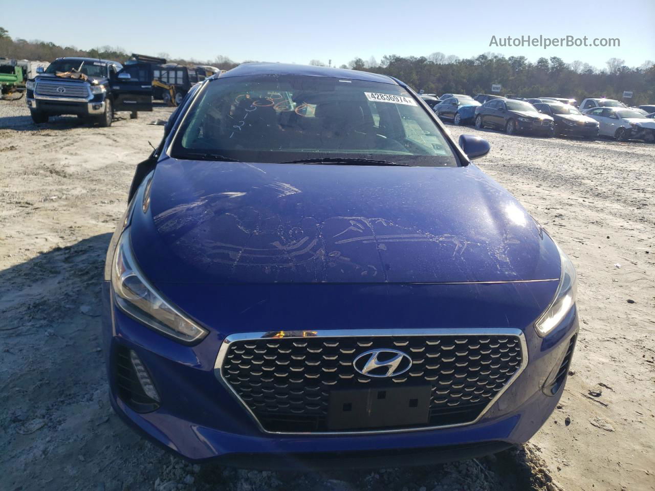 2019 Hyundai Elantra Gt  Blue vin: KMHH35LE4KU095121