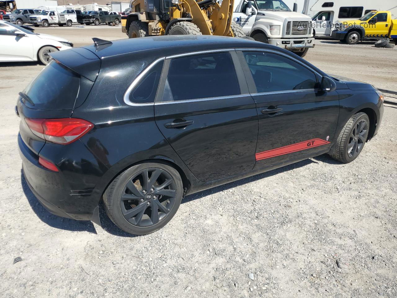 2018 Hyundai Elantra Gt  Black vin: KMHH35LE5JU031717