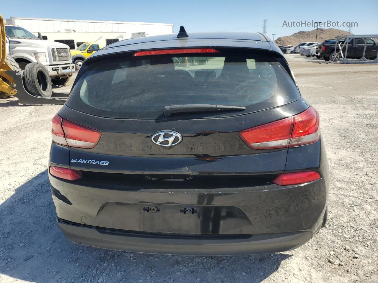 2018 Hyundai Elantra Gt  Black vin: KMHH35LE5JU031717