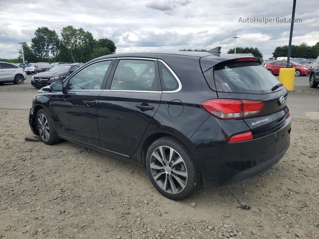 2019 Hyundai Elantra Gt  Black vin: KMHH35LE5KU089554