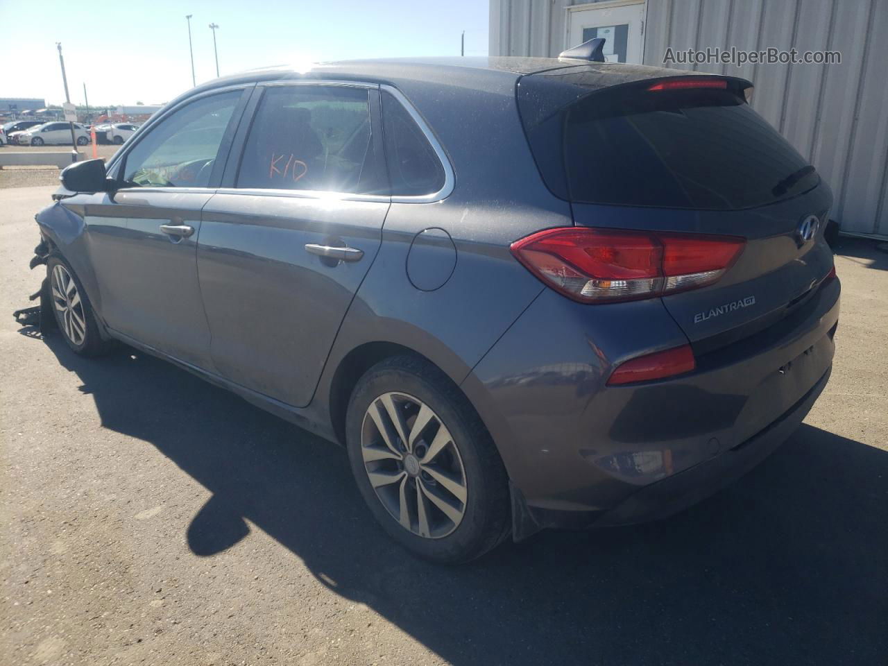2018 Hyundai Elantra Gt  Gray vin: KMHH35LE7JU020654