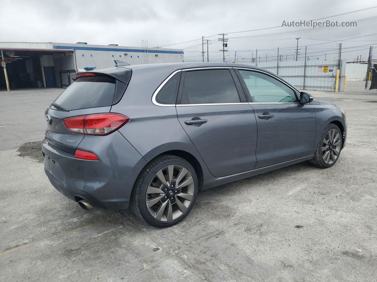 2018 Hyundai Elantra Gt Sport Угольный vin: KMHH55LC1JU078817