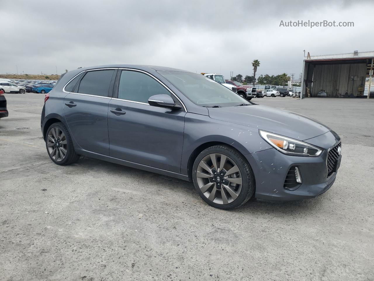 2018 Hyundai Elantra Gt Sport Charcoal vin: KMHH55LC1JU078817