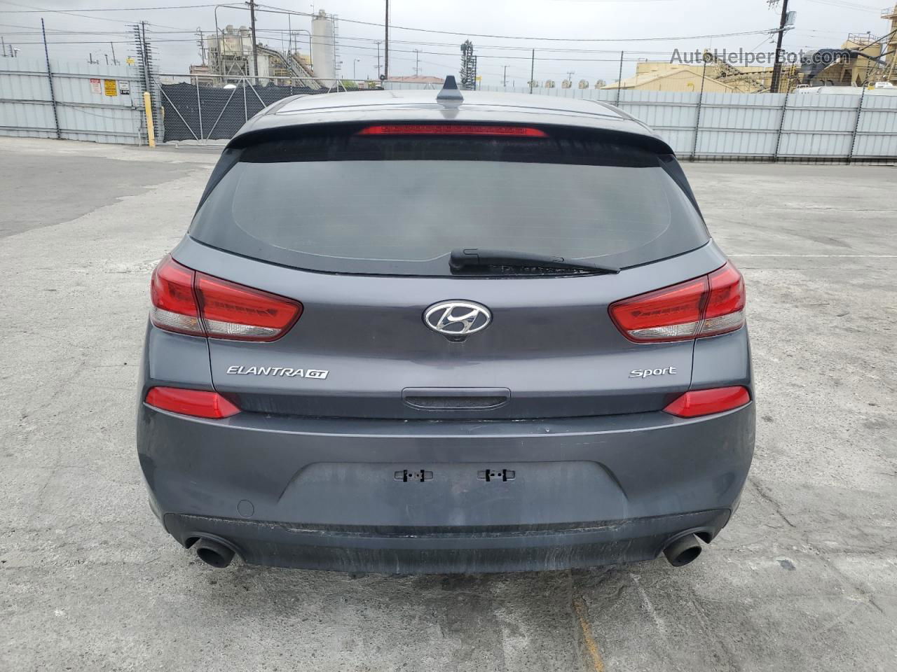 2018 Hyundai Elantra Gt Sport Charcoal vin: KMHH55LC1JU078817