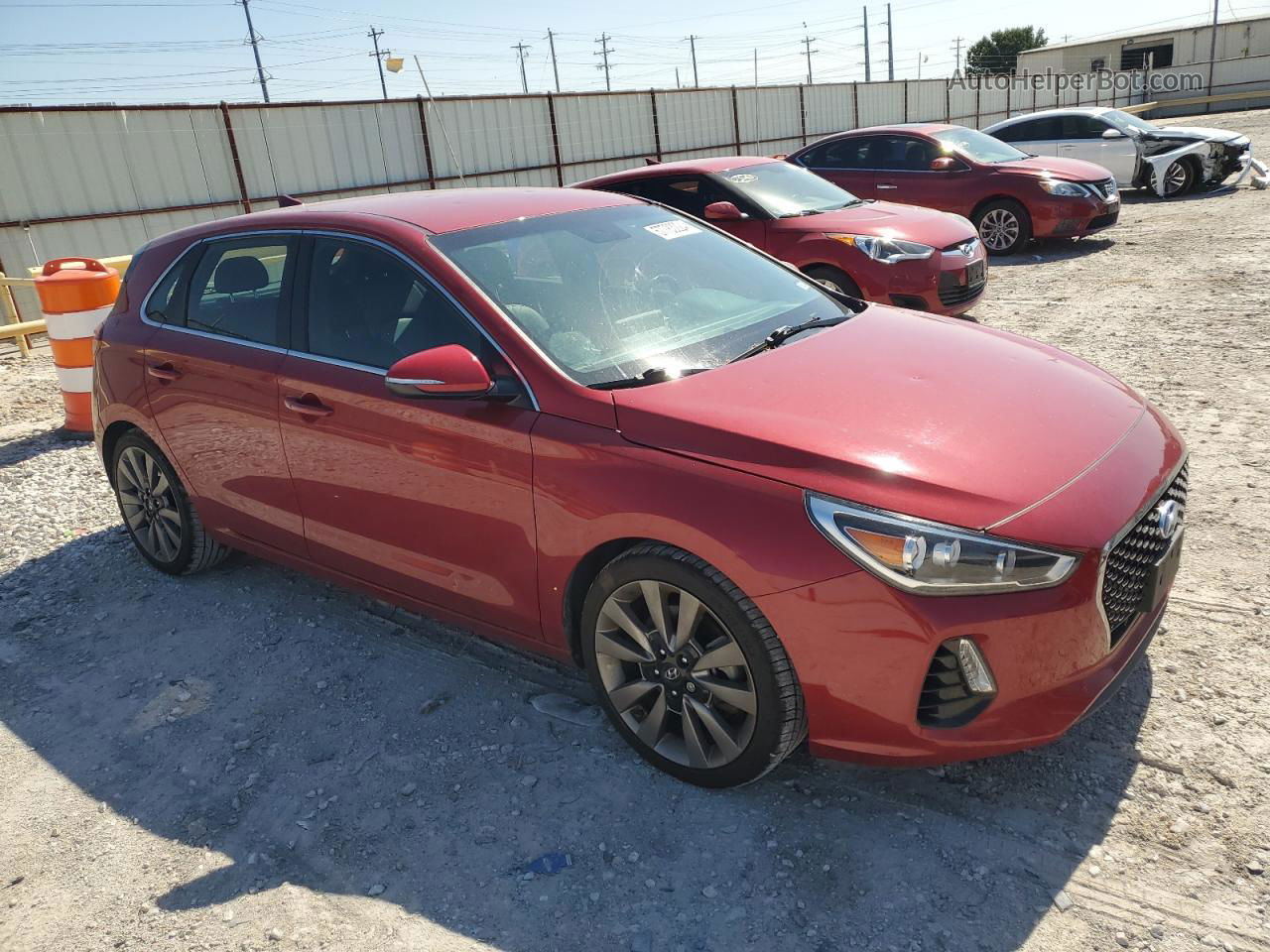 2018 Hyundai Elantra Gt Sport Красный vin: KMHH55LC8JU013219