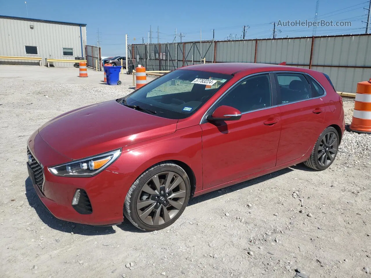 2018 Hyundai Elantra Gt Sport Красный vin: KMHH55LC8JU013219