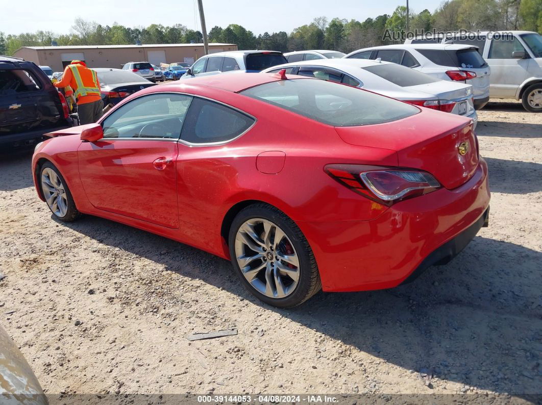 2013 Hyundai Genesis 2.0t R-spec Red vin: KMHHT6KD0DU083145