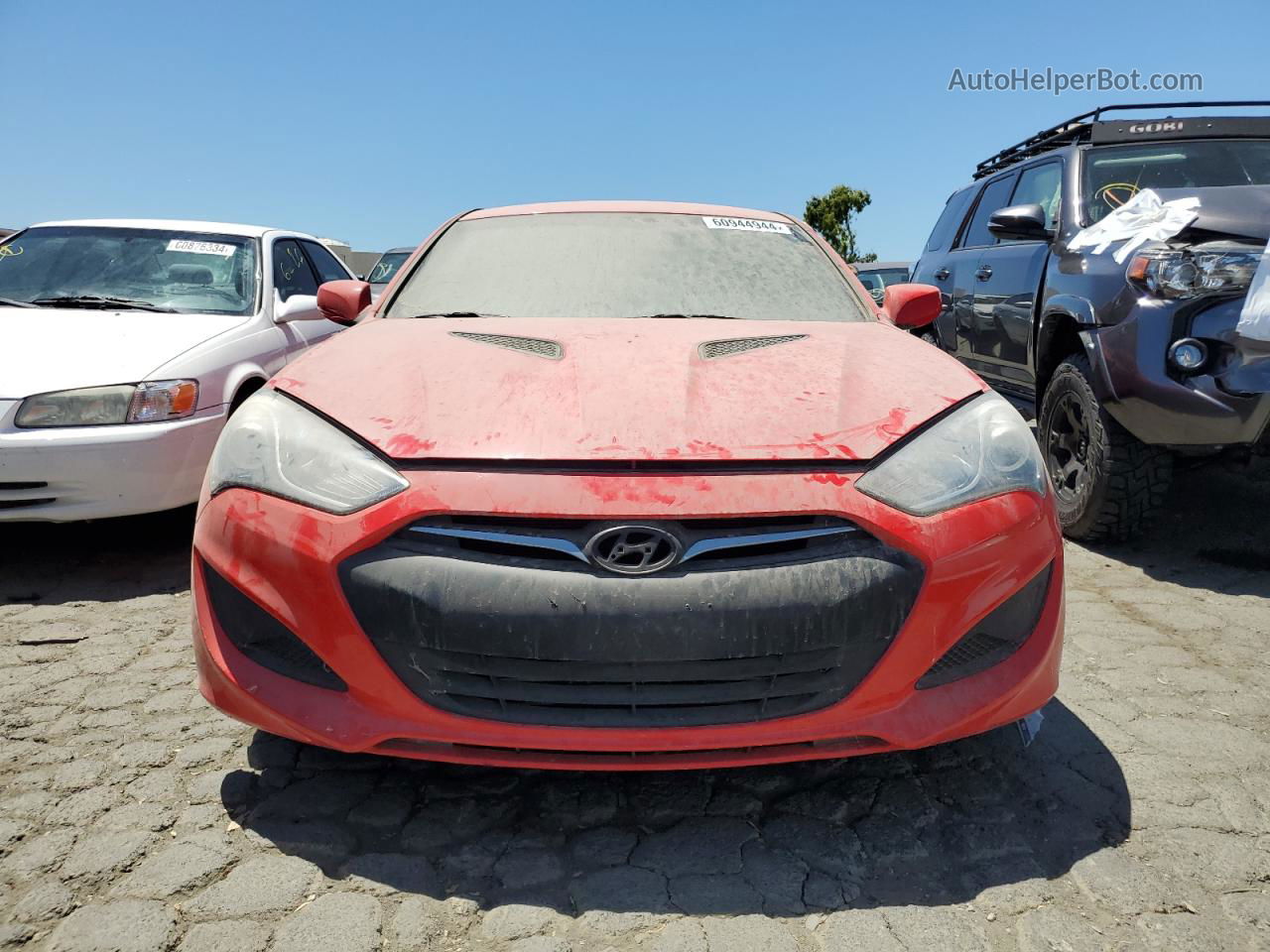 2013 Hyundai Genesis Coupe 2.0t Red vin: KMHHT6KD0DU089107