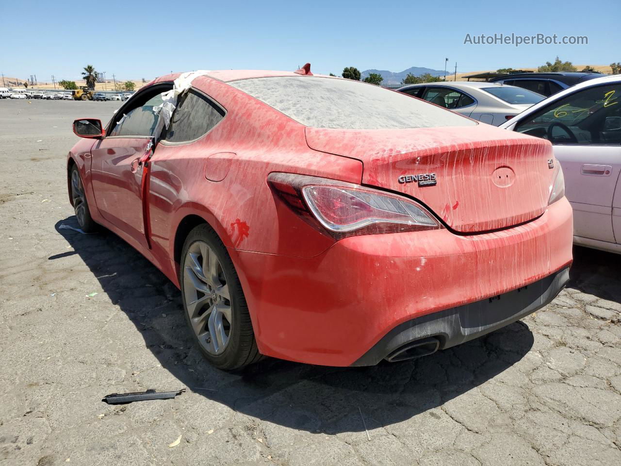 2013 Hyundai Genesis Coupe 2.0t Red vin: KMHHT6KD0DU089107