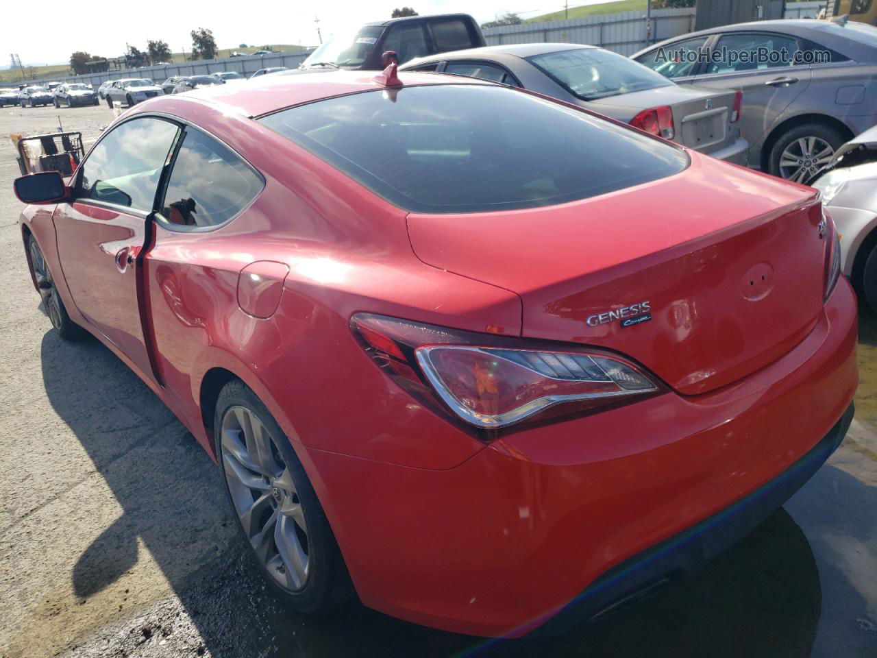 2013 Hyundai Genesis Coupe 2.0t Красный vin: KMHHT6KD0DU089107