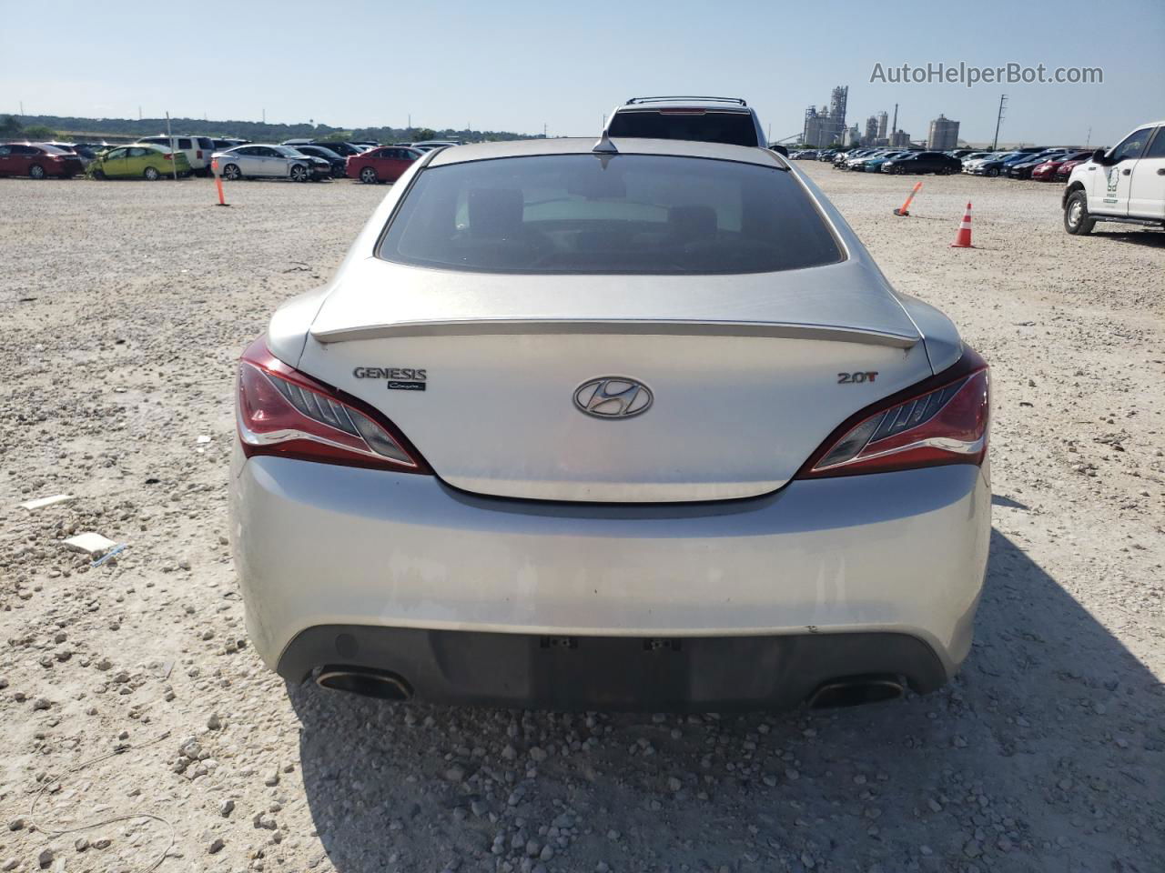 2013 Hyundai Genesis Coupe 2.0t Silver vin: KMHHT6KD1DU088077