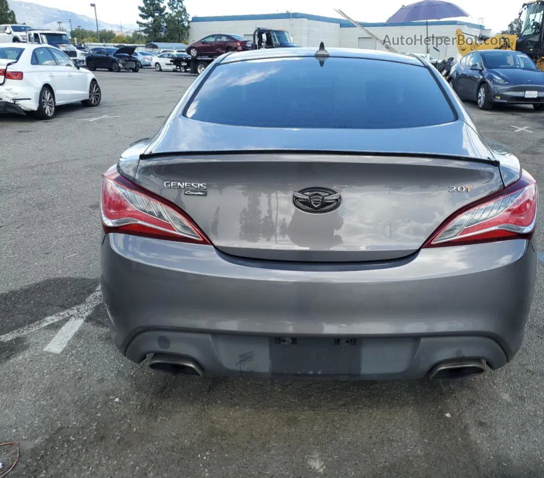 2013 Hyundai Genesis Coupe 2.0t Gray vin: KMHHT6KD1DU089651