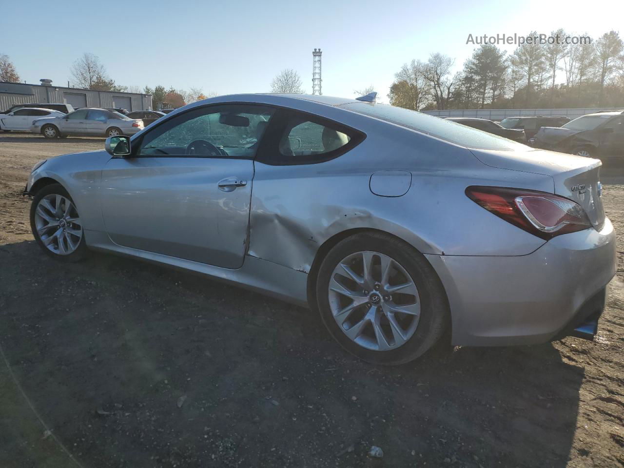 2013 Hyundai Genesis Coupe 2.0t Silver vin: KMHHT6KD1DU093232