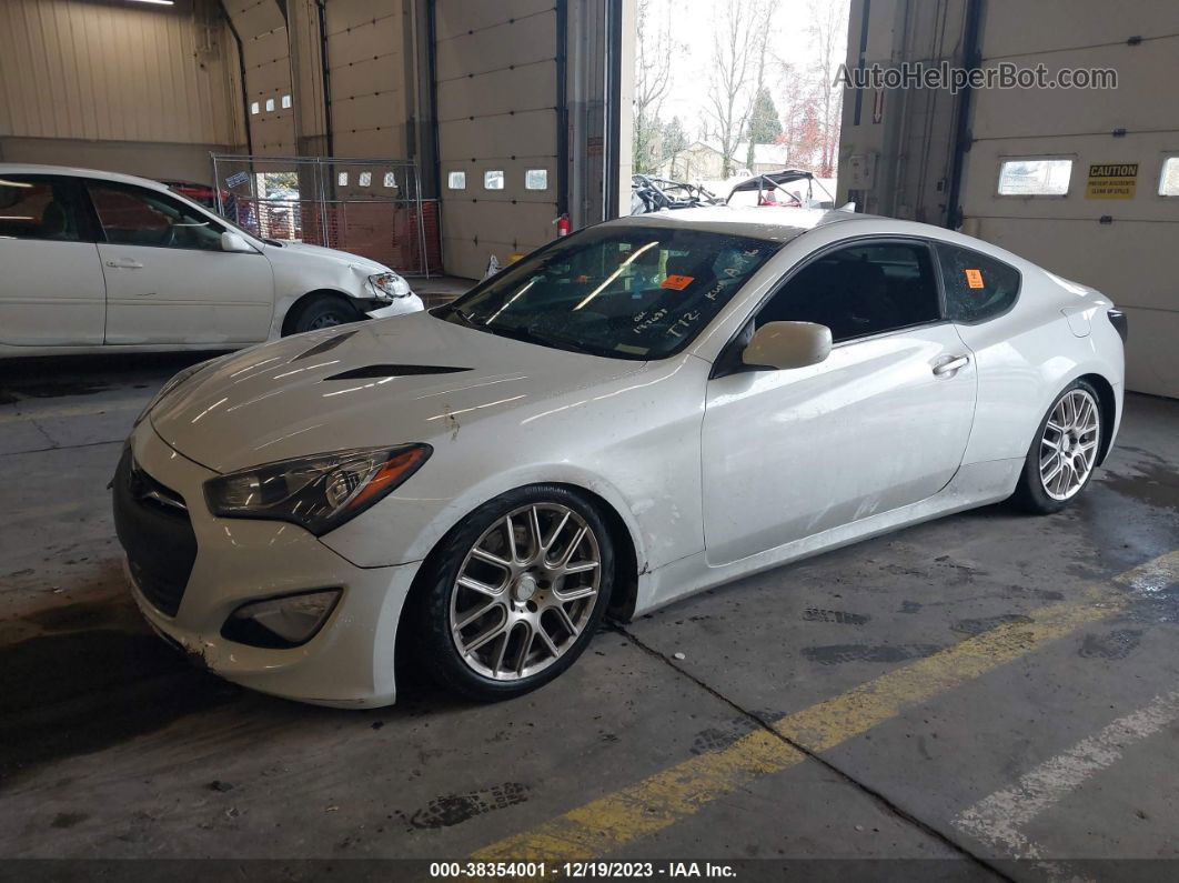 2013 Hyundai Genesis 2.0t White vin: KMHHT6KD1DU104858