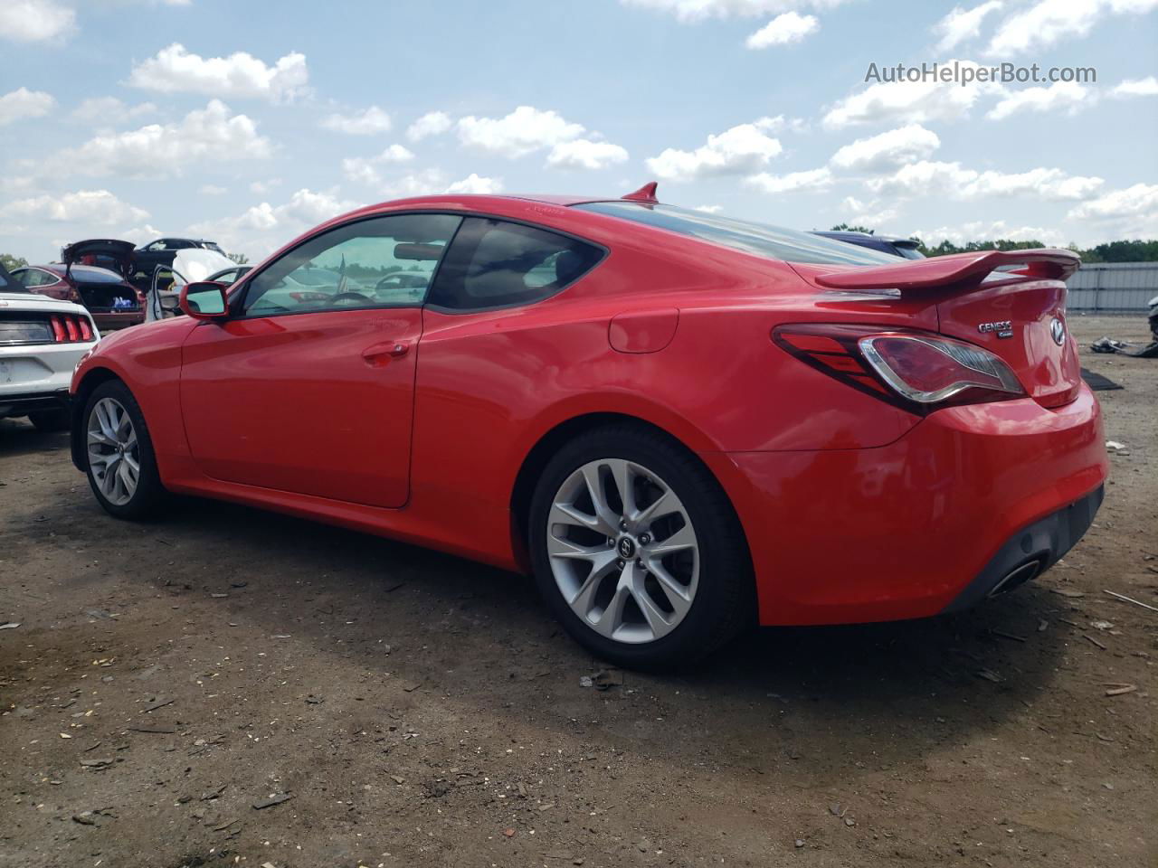 2013 Hyundai Genesis Coupe 2.0t Red vin: KMHHT6KD1DU107811