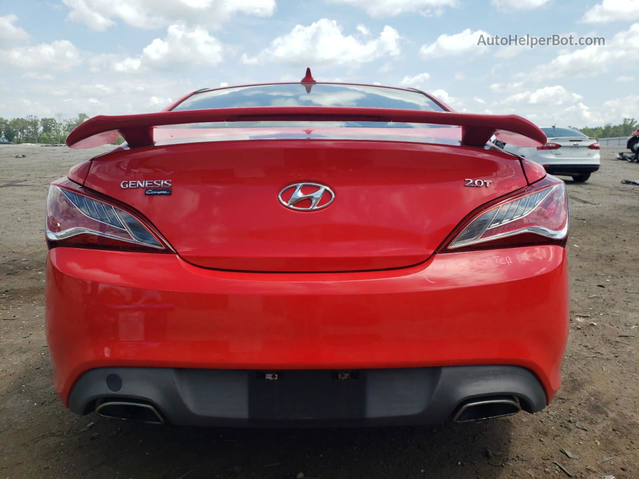 2013 Hyundai Genesis Coupe 2.0t Red vin: KMHHT6KD1DU107811