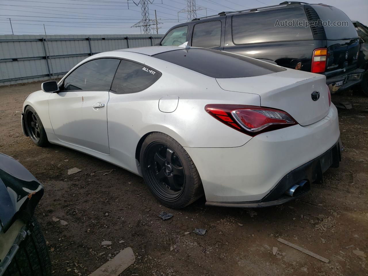 2013 Hyundai Genesis Coupe 2.0t White vin: KMHHT6KD2DU097127