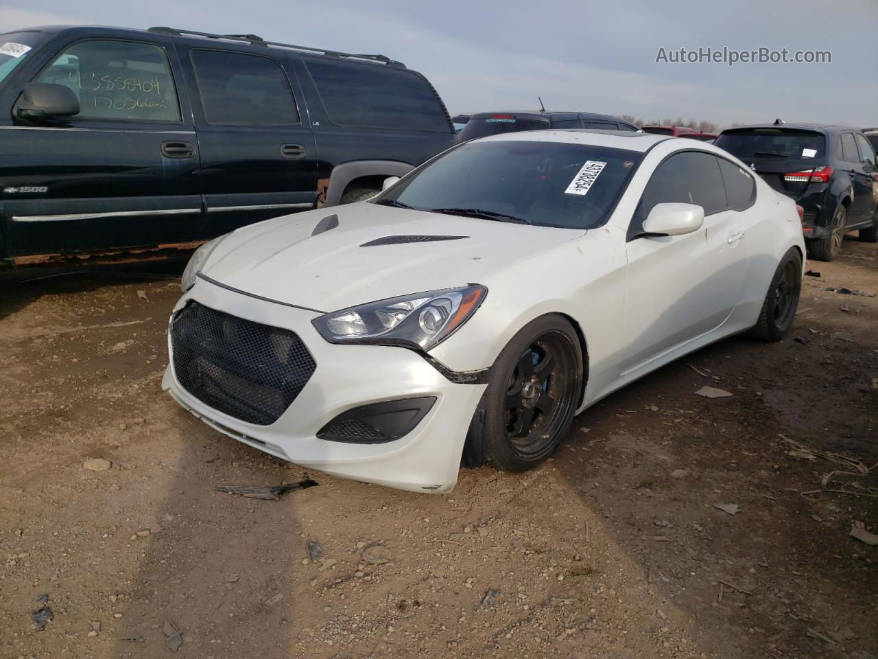 2013 Hyundai Genesis Coupe 2.0t White vin: KMHHT6KD2DU097127