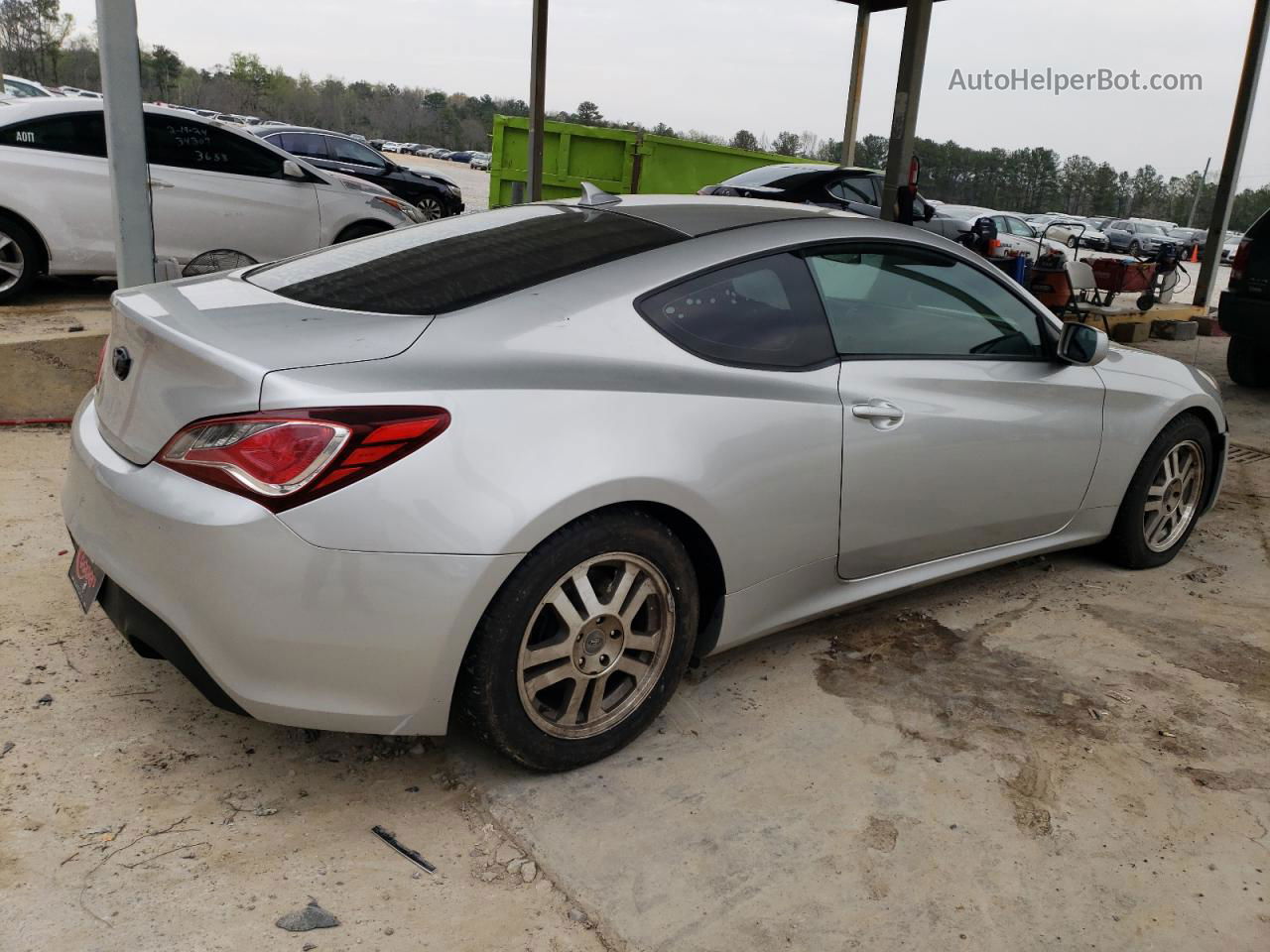 2013 Hyundai Genesis Coupe 2.0t Silver vin: KMHHT6KD2DU099069