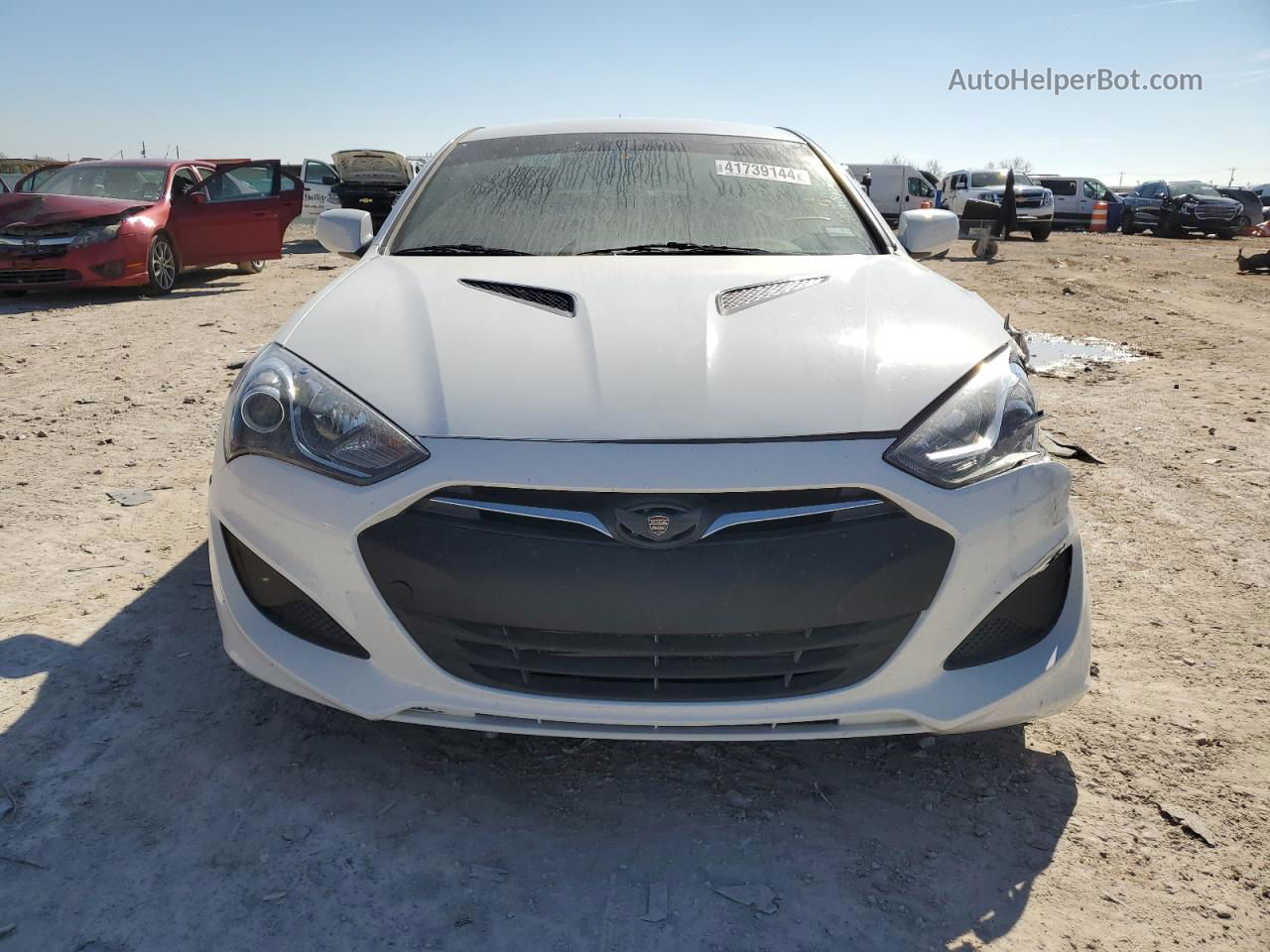 2013 Hyundai Genesis Coupe 2.0t White vin: KMHHT6KD2DU102164