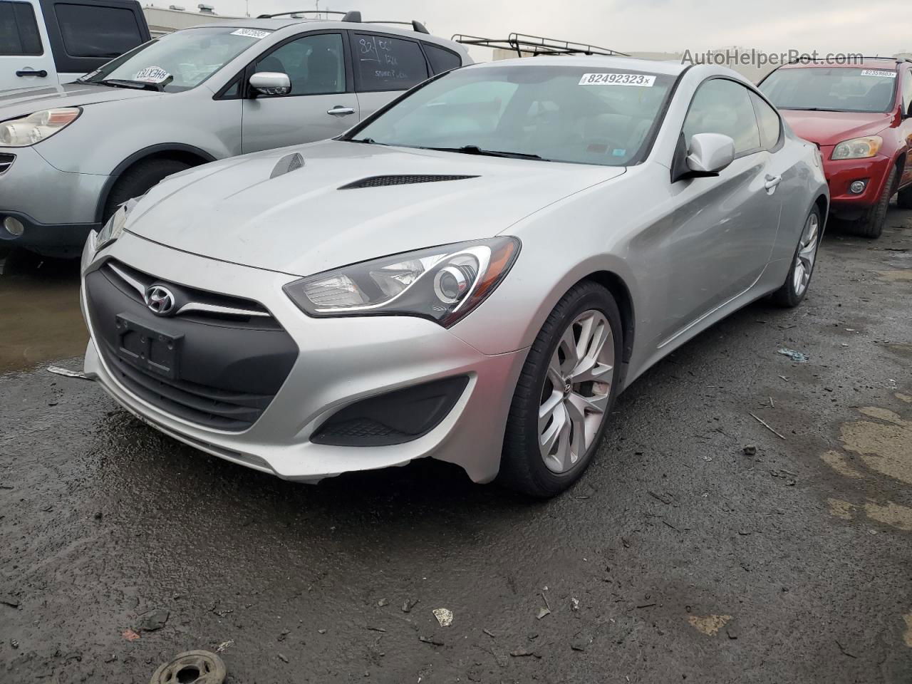 2013 Hyundai Genesis Coupe 2.0t Silver vin: KMHHT6KD2DU106411