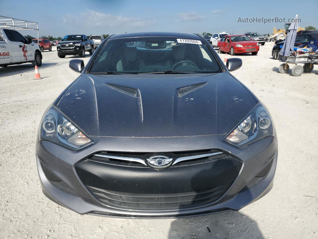 2013 Hyundai Genesis Coupe 2.0t Gray vin: KMHHT6KD2DU112354