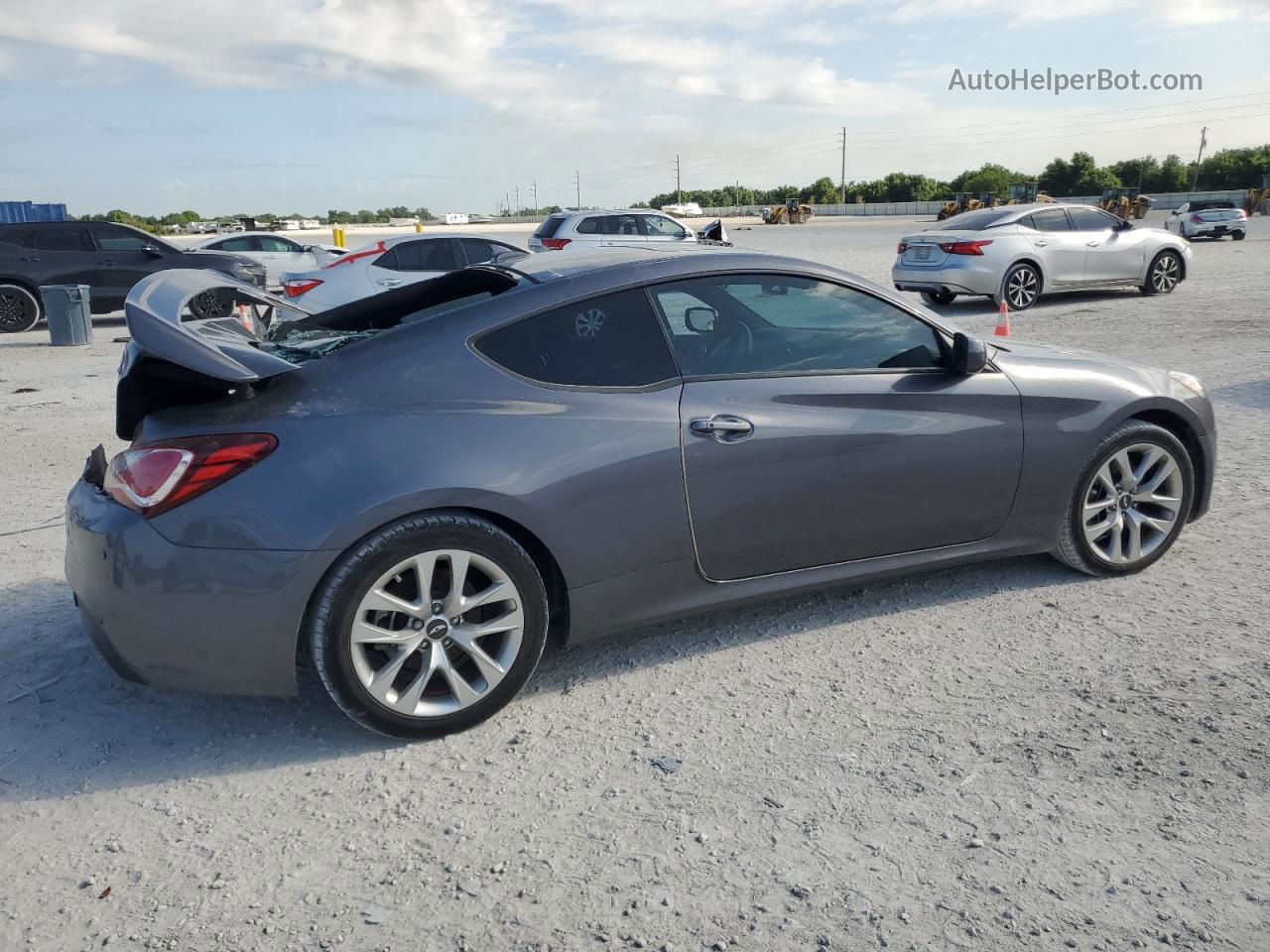 2013 Hyundai Genesis Coupe 2.0t Gray vin: KMHHT6KD2DU112354