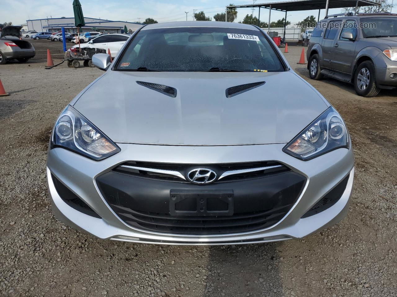 2013 Hyundai Genesis Coupe 2.0t Silver vin: KMHHT6KD3DU092812