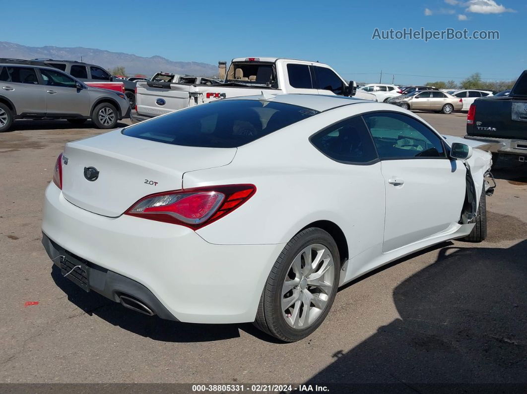 2013 Hyundai Genesis 2.0t Premium Белый vin: KMHHT6KD3DU103145