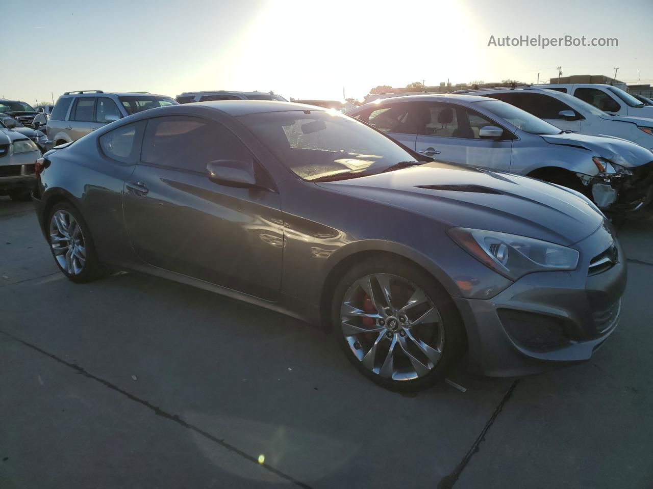 2013 Hyundai Genesis Coupe 2.0t Серый vin: KMHHT6KD3DU110807