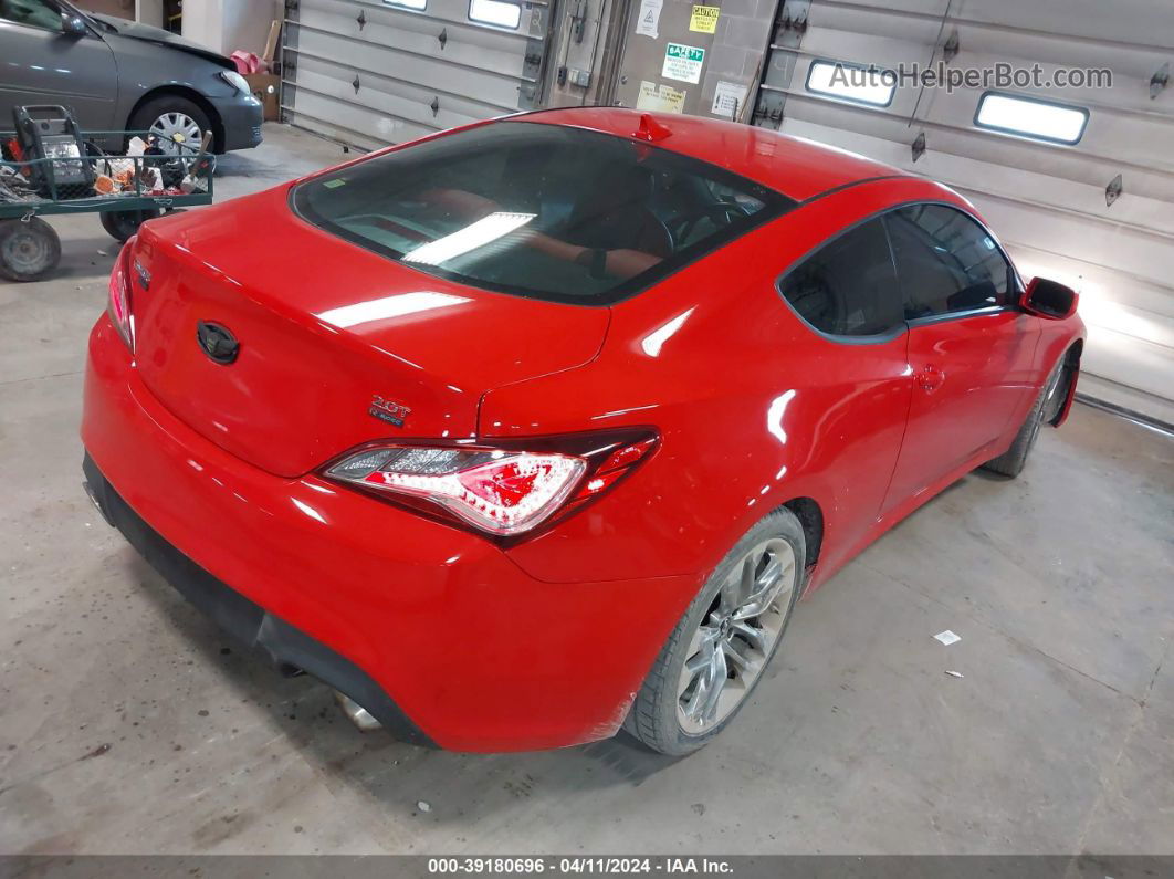 2013 Hyundai Genesis 2.0t R-spec Red vin: KMHHT6KD3DU111746