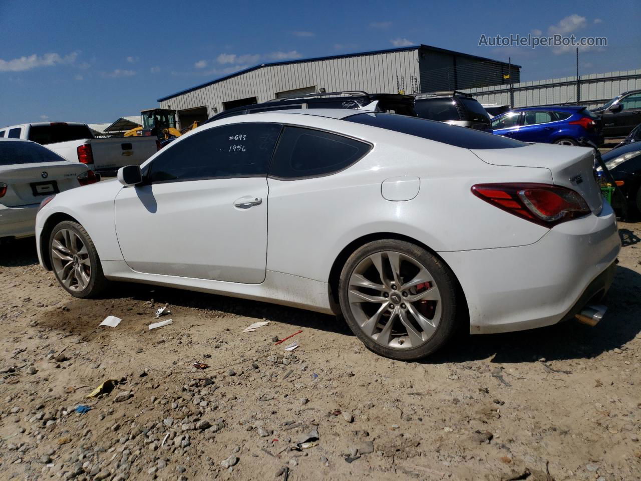 2013 Hyundai Genesis Coupe 2.0t White vin: KMHHT6KD3DU111956