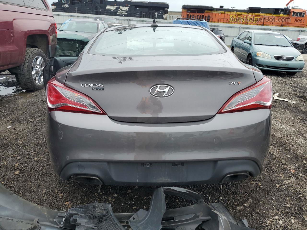 2013 Hyundai Genesis Coupe 2.0t Gray vin: KMHHT6KD4DU091989