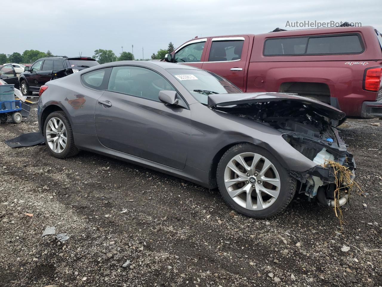 2013 Hyundai Genesis Coupe 2.0t Gray vin: KMHHT6KD4DU091989