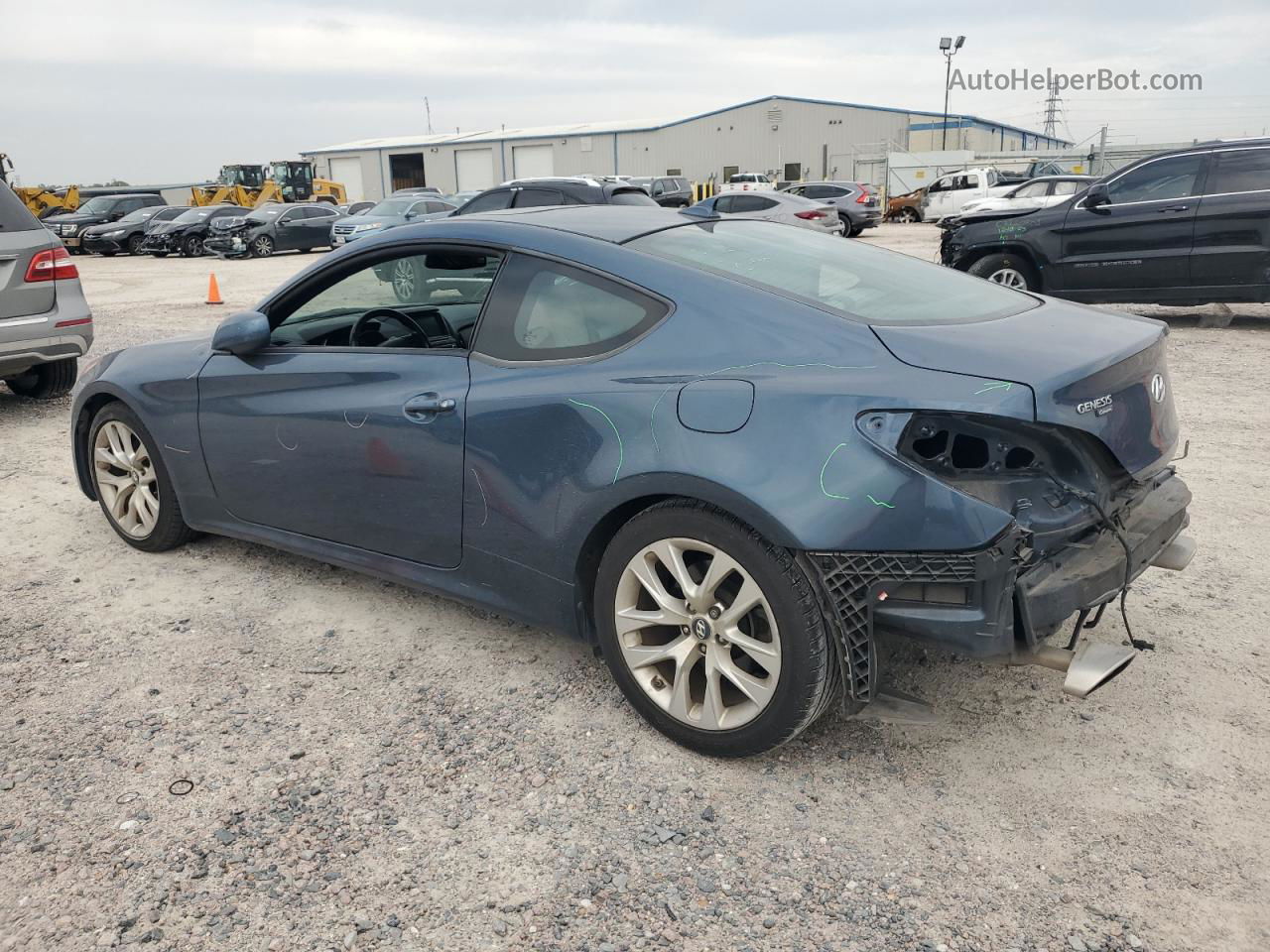 2013 Hyundai Genesis Coupe 2.0t Blue vin: KMHHT6KD4DU094195