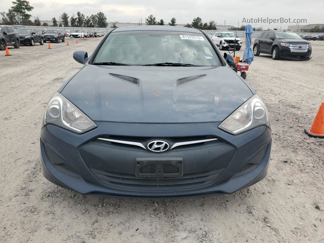 2013 Hyundai Genesis Coupe 2.0t Blue vin: KMHHT6KD4DU094195