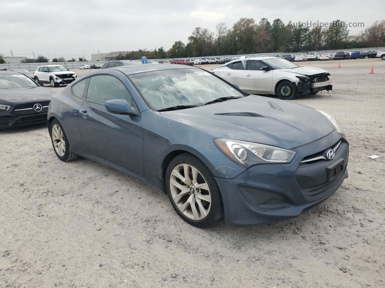 2013 Hyundai Genesis Coupe 2.0t Синий vin: KMHHT6KD4DU094195