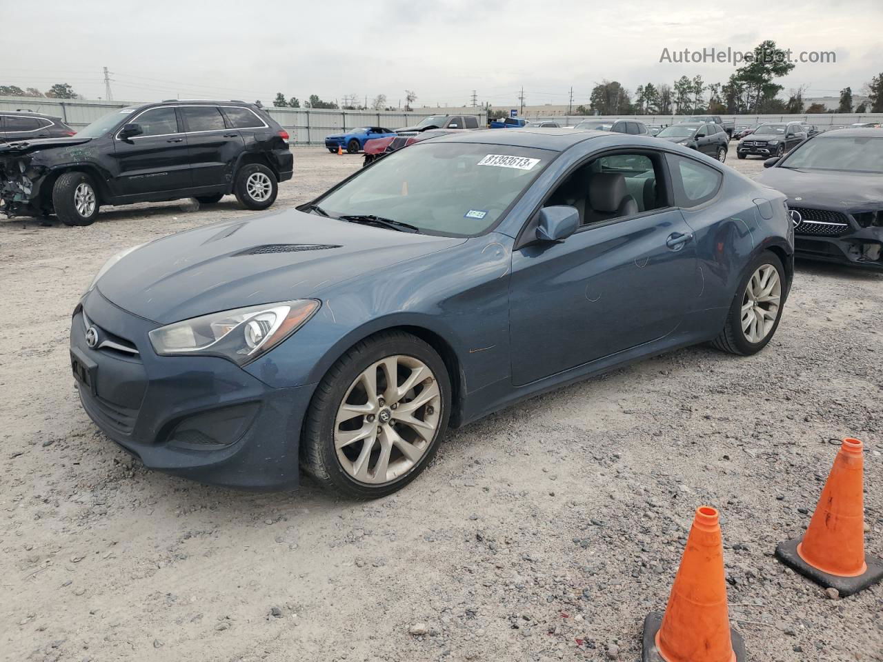 2013 Hyundai Genesis Coupe 2.0t Синий vin: KMHHT6KD4DU094195